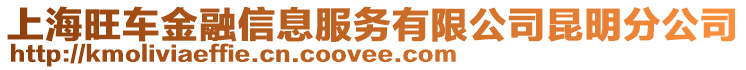 上海旺車金融信息服務(wù)有限公司昆明分公司