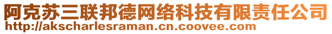 阿克蘇三聯(lián)邦德網(wǎng)絡(luò)科技有限責(zé)任公司