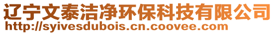 遼寧文泰潔凈環(huán)保科技有限公司