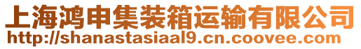 上海鴻申集裝箱運(yùn)輸有限公司