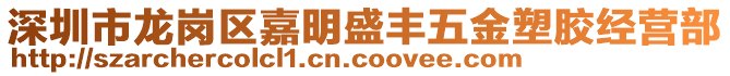 深圳市龍崗區(qū)嘉明盛豐五金塑膠經(jīng)營(yíng)部