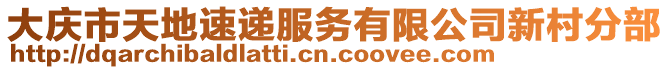 大慶市天地速遞服務(wù)有限公司新村分部