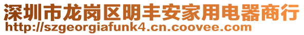 深圳市龍崗區(qū)明豐安家用電器商行