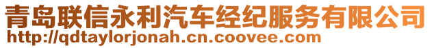 青島聯(lián)信永利汽車經(jīng)紀(jì)服務(wù)有限公司