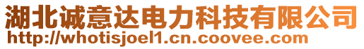 湖北誠(chéng)意達(dá)電力科技有限公司