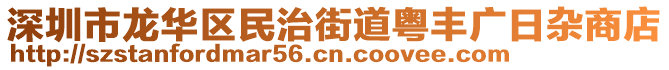 深圳市龍華區(qū)民治街道粵豐廣日雜商店