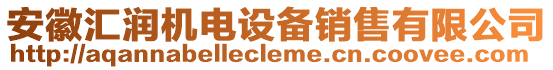 安徽匯潤機(jī)電設(shè)備銷售有限公司