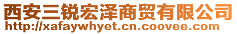 西安三锐宏泽商贸有限公司