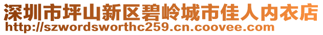 深圳市坪山新區(qū)碧嶺城市佳人內(nèi)衣店