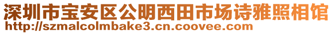 深圳市寶安區(qū)公明西田市場詩雅照相館