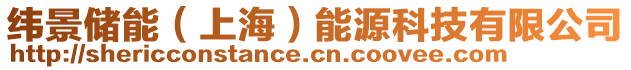 緯景儲能（上海）能源科技有限公司