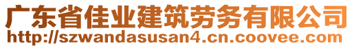 廣東省佳業(yè)建筑勞務(wù)有限公司