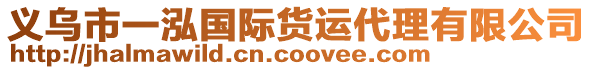 義烏市一泓國際貨運代理有限公司