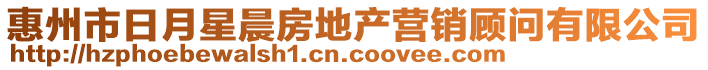 惠州市日月星晨房地產(chǎn)營(yíng)銷顧問(wèn)有限公司