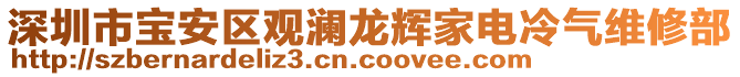 深圳市寶安區(qū)觀瀾龍輝家電冷氣維修部