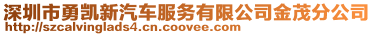 深圳市勇凱新汽車服務有限公司金茂分公司