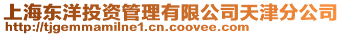 上海東洋投資管理有限公司天津分公司