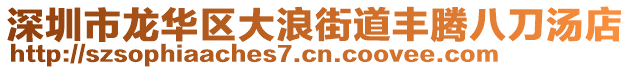 深圳市龍華區(qū)大浪街道豐騰八刀湯店