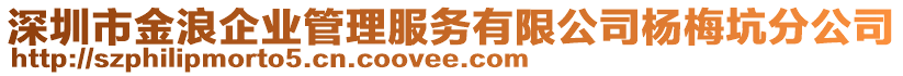 深圳市金浪企業(yè)管理服務(wù)有限公司楊梅坑分公司