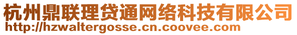 杭州鼎联理贷通网络科技有限公司