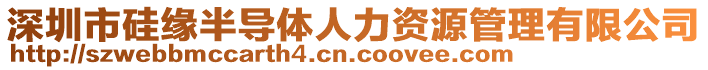 深圳市硅緣半導(dǎo)體人力資源管理有限公司