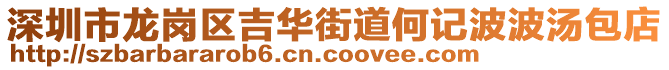 深圳市龍崗區(qū)吉華街道何記波波湯包店