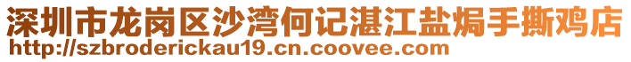 深圳市龍崗區(qū)沙灣何記湛江鹽焗手撕雞店