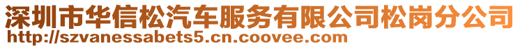 深圳市華信松汽車服務有限公司松崗分公司