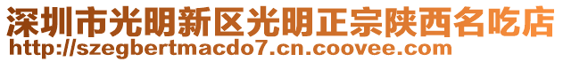 深圳市光明新区光明正宗陕西名吃店