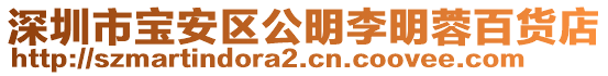 深圳市宝安区公明李明蓉百货店