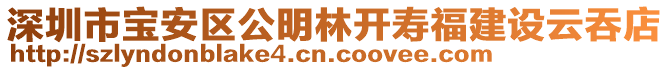 深圳市寶安區(qū)公明林開壽福建設(shè)云吞店