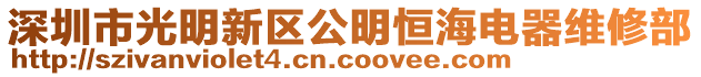 深圳市光明新區(qū)公明恒海電器維修部