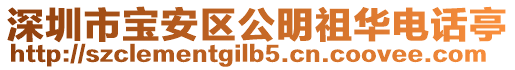 深圳市寶安區(qū)公明祖華電話亭