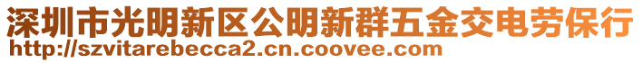 深圳市光明新區(qū)公明新群五金交電勞保行