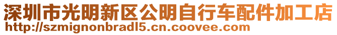 深圳市光明新區(qū)公明自行車配件加工店