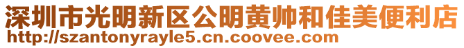 深圳市光明新區(qū)公明黃帥和佳美便利店