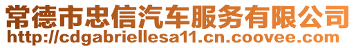 常德市忠信汽車服務有限公司