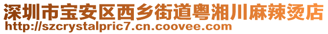 深圳市寶安區(qū)西鄉(xiāng)街道粵湘川麻辣燙店