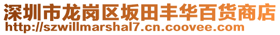 深圳市龍崗區(qū)坂田豐華百貨商店