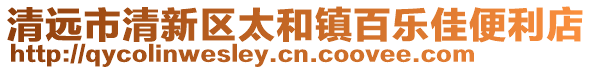 清遠(yuǎn)市清新區(qū)太和鎮(zhèn)百樂佳便利店