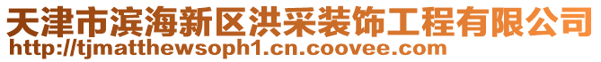 天津市濱海新區(qū)洪采裝飾工程有限公司