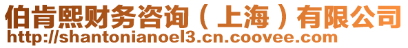 伯肯熙財(cái)務(wù)咨詢（上海）有限公司