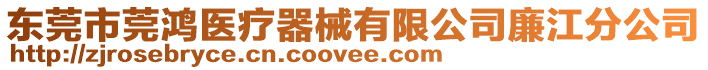 東莞市莞鴻醫(yī)療器械有限公司廉江分公司