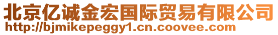 北京億誠(chéng)金宏國(guó)際貿(mào)易有限公司