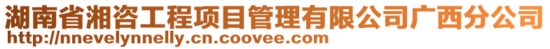 湖南省湘咨工程项目管理有限公司广西分公司