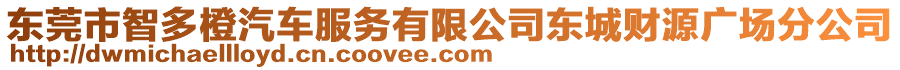 東莞市智多橙汽車服務(wù)有限公司東城財源廣場分公司