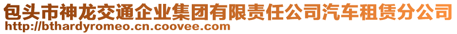 包頭市神龍交通企業(yè)集團(tuán)有限責(zé)任公司汽車租賃分公司