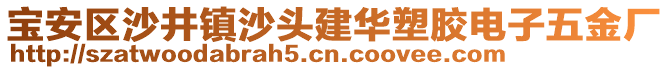 寶安區(qū)沙井鎮(zhèn)沙頭建華塑膠電子五金廠