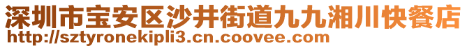 深圳市寶安區(qū)沙井街道九九湘川快餐店