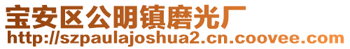 寶安區(qū)公明鎮(zhèn)磨光廠